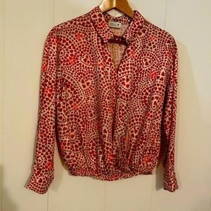 Molly Bracken almost new heart blouse, size s